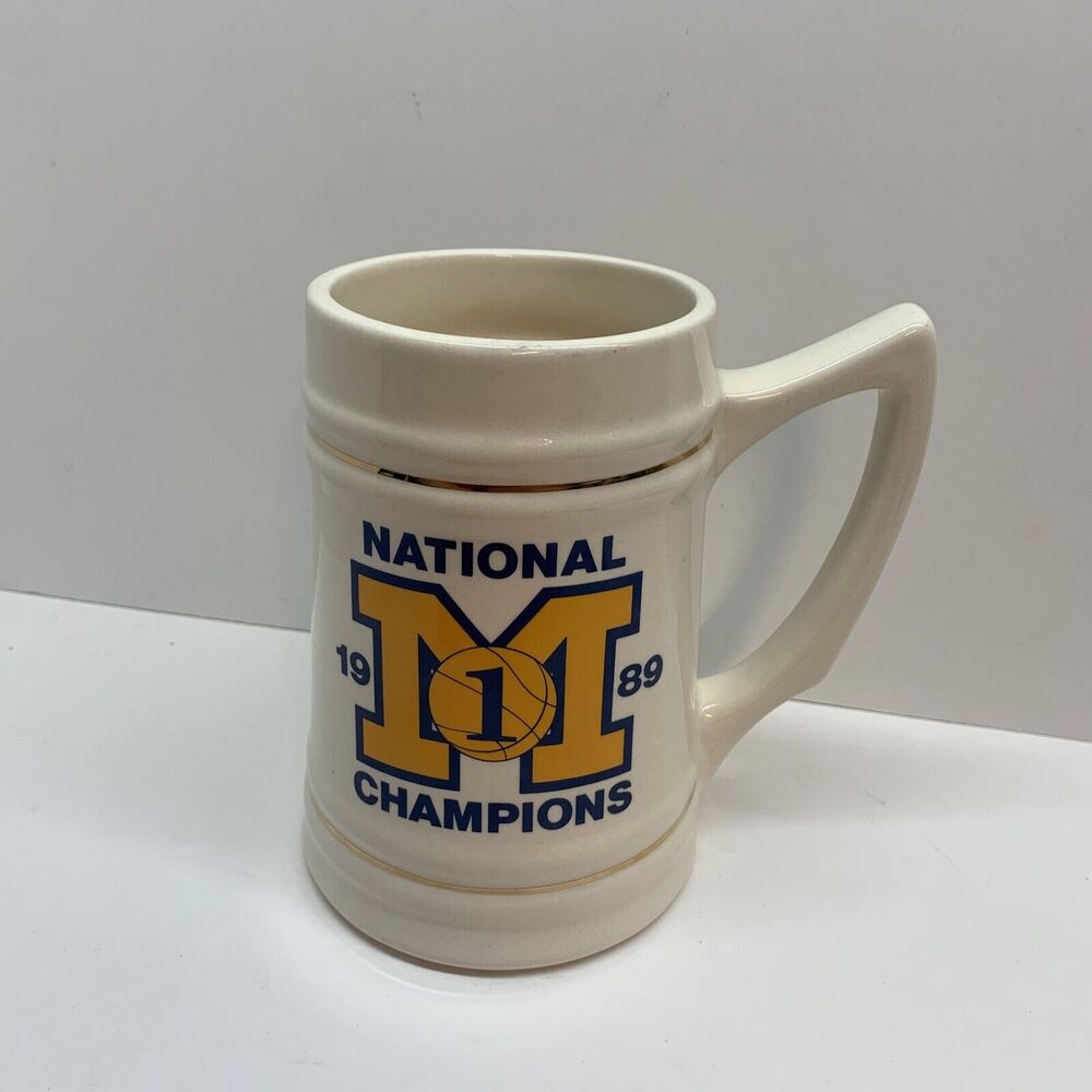 1989 Rose Bowl glazed ceramic mug National‎ Champions - Picture 2 of 4